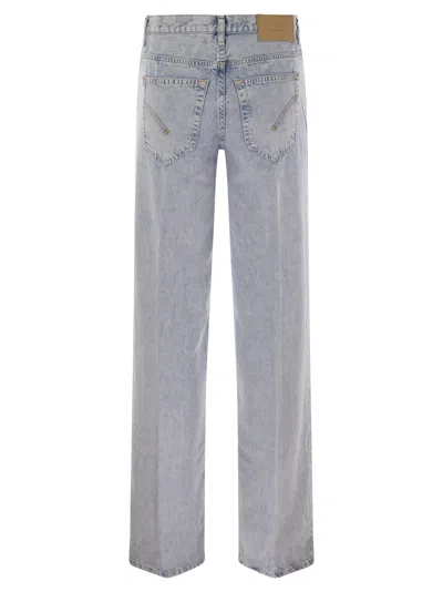 Dondup Jacklyn - Wide-leg Jeans In Fixed Denim Lyocell