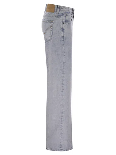 Dondup Jacklyn - Wide-leg Jeans In Fixed Denim Lyocell