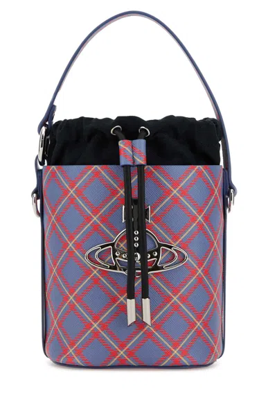 Vivienne Westwood Printed Synthetic Leather Mini Daisy Bucket Bag