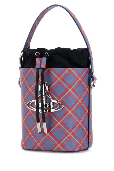 Vivienne Westwood Printed Synthetic Leather Mini Daisy Bucket Bag
