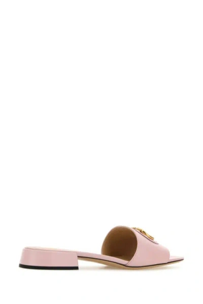 Valentino Vlogo Signature Leather Sandal