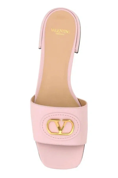 Valentino Vlogo Signature Leather Sandal