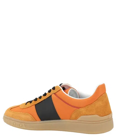 Valentino Upvillage Leather And Nylon Low Top Sneaker