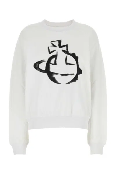 Vivienne Westwood Graphic Print Oversize Cotton Sweatshirt