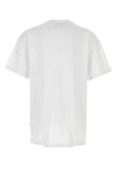Vivienne Westwood White Crewneck T-shirt With Orb Logo Detail On The Front In Cotton Woman In White