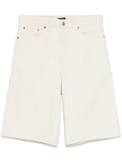 Apc A.p.c. Short Westland In Aad Ecru