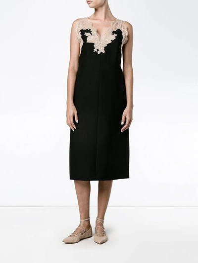 Shop Valentino Lace Trim Dress