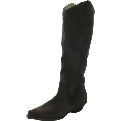 Blondo Phenix Womens Zipper Leather Knee-high Boots In Brown