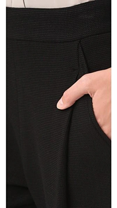 Shop Vince Single Pleat Pants In Black