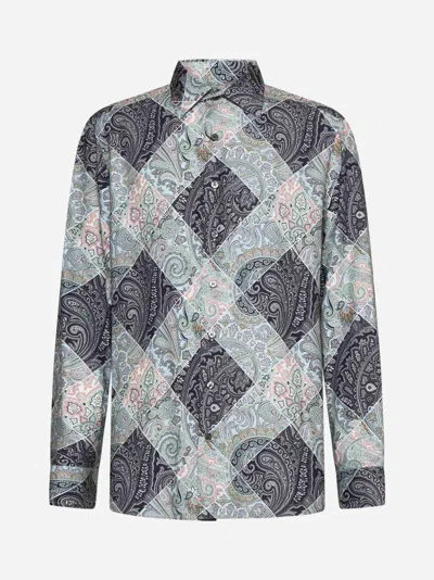 Etro Camicia In Viscosa Stampa Paisley