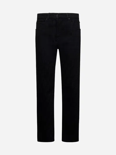 Fendi Women Ff Denim Jeans In Black