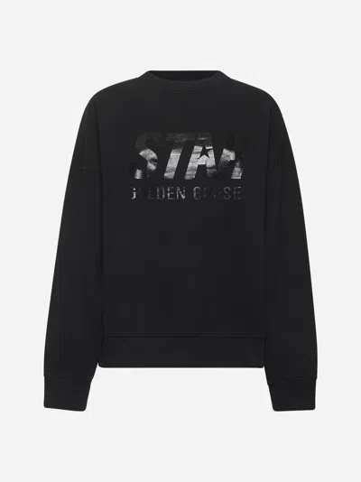 Golden Goose Black Cotton Star Sweatshirt