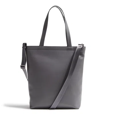 Vera Bradley Outlet Faux Leather Large North South Tote In Grey