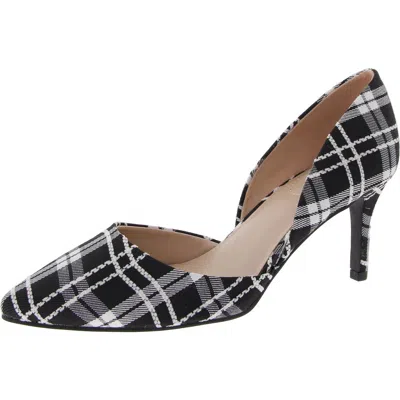 Bandolino Grenow Womens Faux Leather Pointed Toe D'orsay Heels In Multi