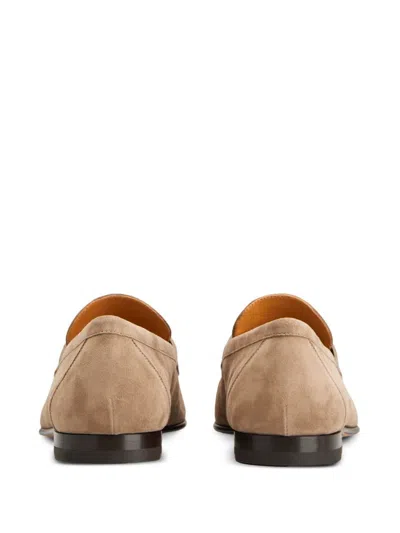 Tod's Destroyed Suede Loafers In Multicolor