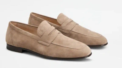 Tod's Destroyed Suede Loafers In Multicolor