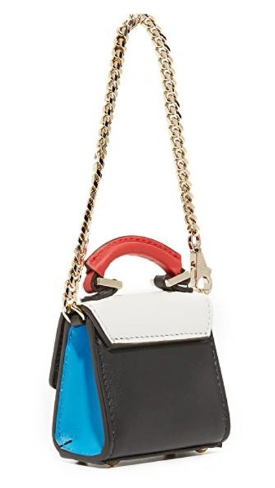 Shop Les Petits Joueurs Nano Alex Coin Purse In Black/white/red/blue