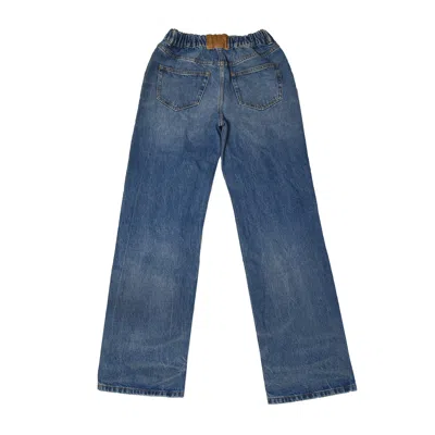 Alexander Wang Straight Leg Jeans Blue In Xxs
