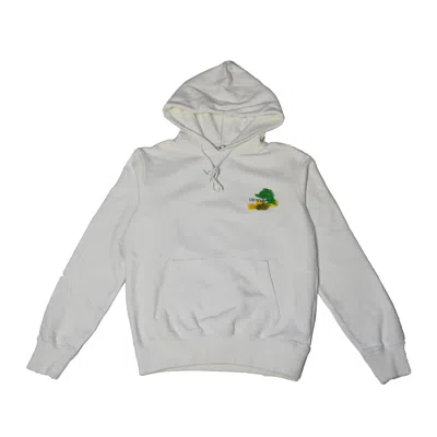Off-white Brush Arrow Slim Hoodie White Multicolor In Gray