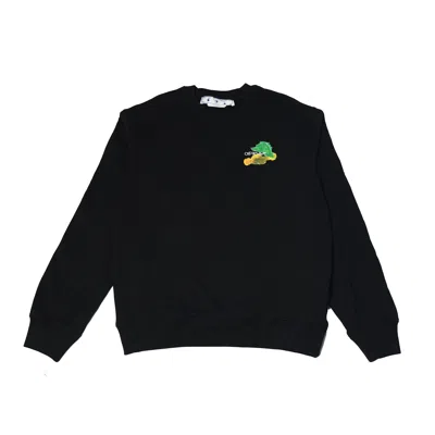 Off-white Brush Arrow Crewneck Sweatshirt Black In Xxl