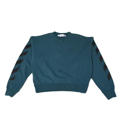 Off-white Crewneck Sweatshirt Green In L