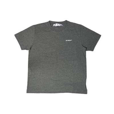 Off-white Wave Outline Diag T-shirt Grey In M