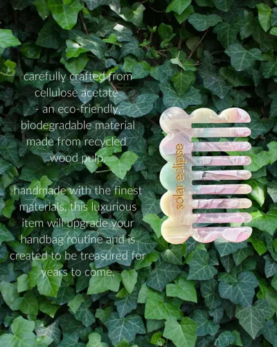 Solar Eclipse Scalloped Purse Detangling Comb