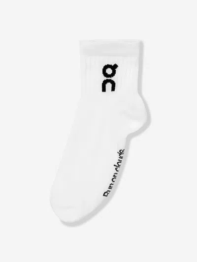 On Running Kids Logo 3 Pack Socks Set In White
