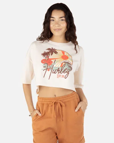 Inmocean Women's Beach Class Boyfriend Cropped T-shirt In Vintage White Wash