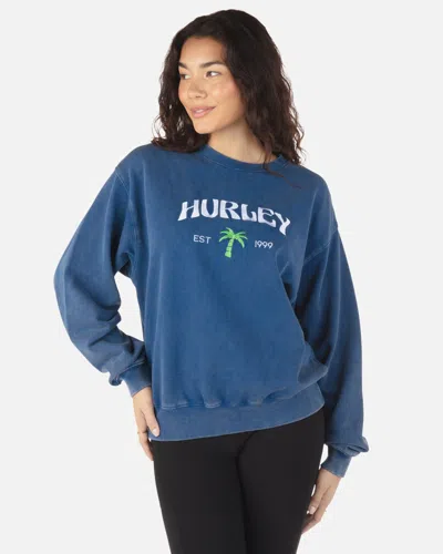 Inmocean Women's Est.99 Boyfriend Crewneck In Lagoon