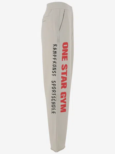 44 Label Group Off White Cotton Gym Jogger Pants