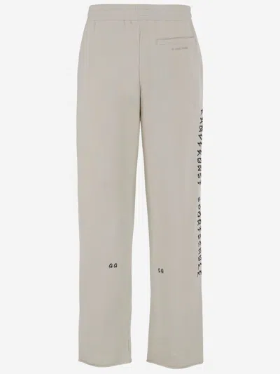 44 Label Group Off White Cotton Gym Jogger Pants