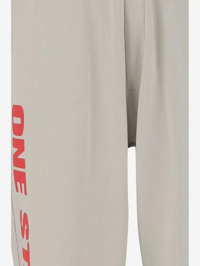 44 Label Group Off White Cotton Gym Jogger Pants