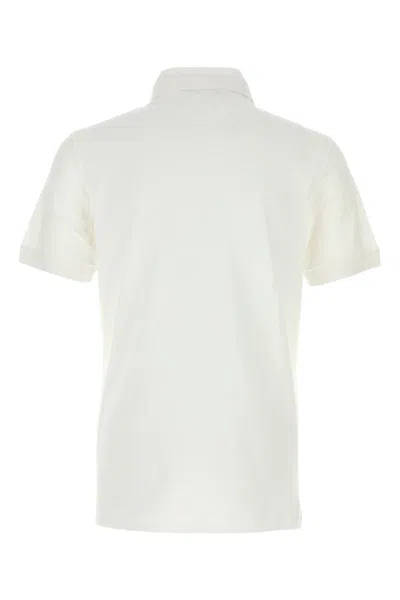 Dolce & Gabbana Cotton Piqué Polo-shirt With Branded Tag In White