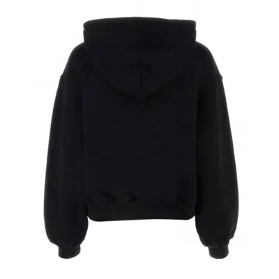 Alexander Wang Essential Terry Hoodie In Black