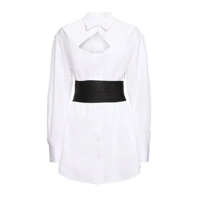 Alexander Wang Deconstructed Mini Dress In Neutral