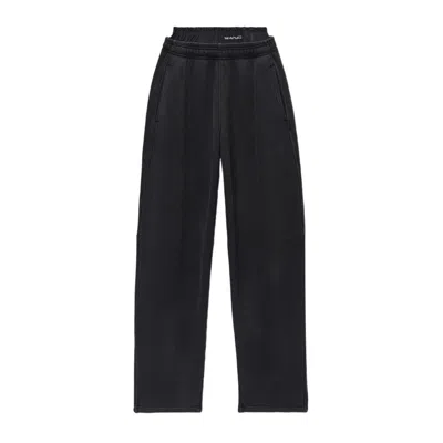 Alexander Wang Prestyled Bike Short Sweatpant In Washed Black