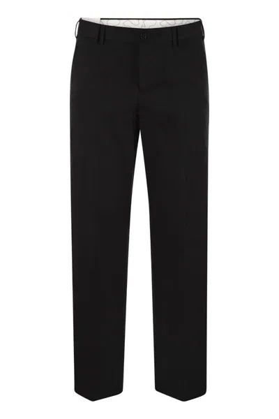 Pt Torino Michael Straight Leg Trousers In Black
