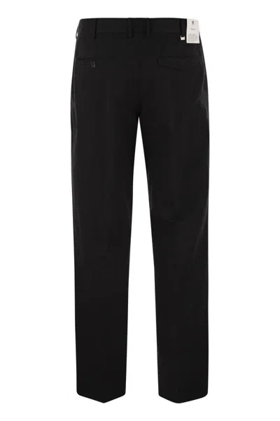 Pt Torino Michael Straight Leg Trousers In Black