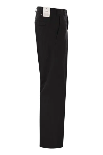 Pt Torino Michael Straight Leg Trousers In Black