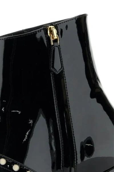 Prada Patent Leather Ankle Boots
