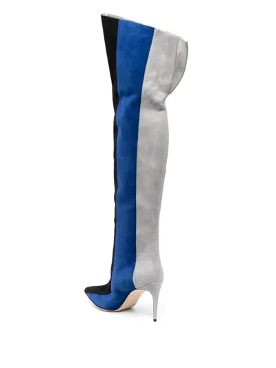 Manolo Blahnik Chicuyuhi 85mm Suede Thigh-high Boots