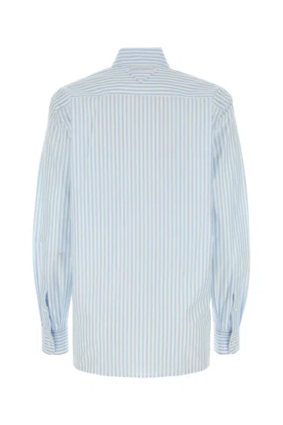 Prada Italian Collar Poplin Shirt