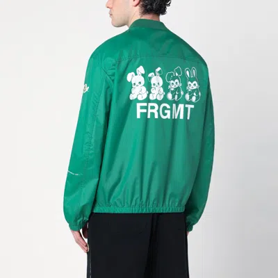 Moncler Genius Moncler X Fragment Hiroshi Fujiwara Ostria Bomber Jacket With Zip Closure In Green