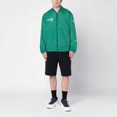 Moncler Genius Moncler X Fragment Hiroshi Fujiwara Ostria Bomber Jacket With Zip Closure In Green