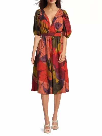 Hutch Kingston A-line Midi Dress In Multi