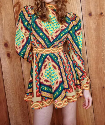 Celia B Botan Dress In Mulit In Multi