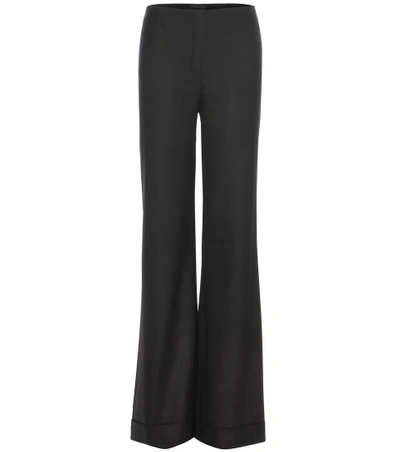 The Row Winona Wool Trousers In Llack