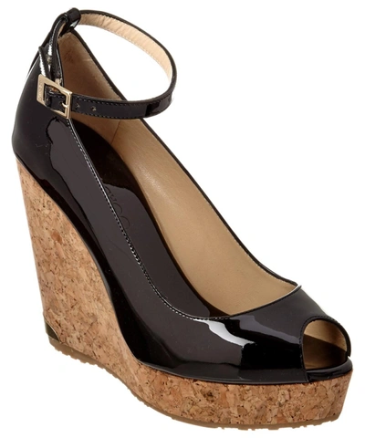 Jimmy Choo Pacific Wedge In Black