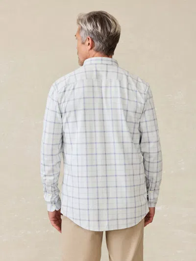 Faherty Coastline Knit Shirt In Hidden Lake Plaid